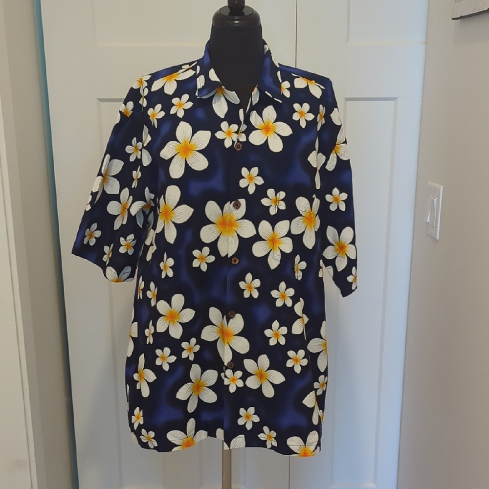 Men's Size XXL Hawaiian Button Up Short Sleeve Shirt